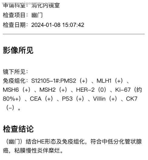 幽门免疫组化-中低分化管状腺癌